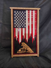 Load image into Gallery viewer, Patriot Flag With Oak Dog Insert
